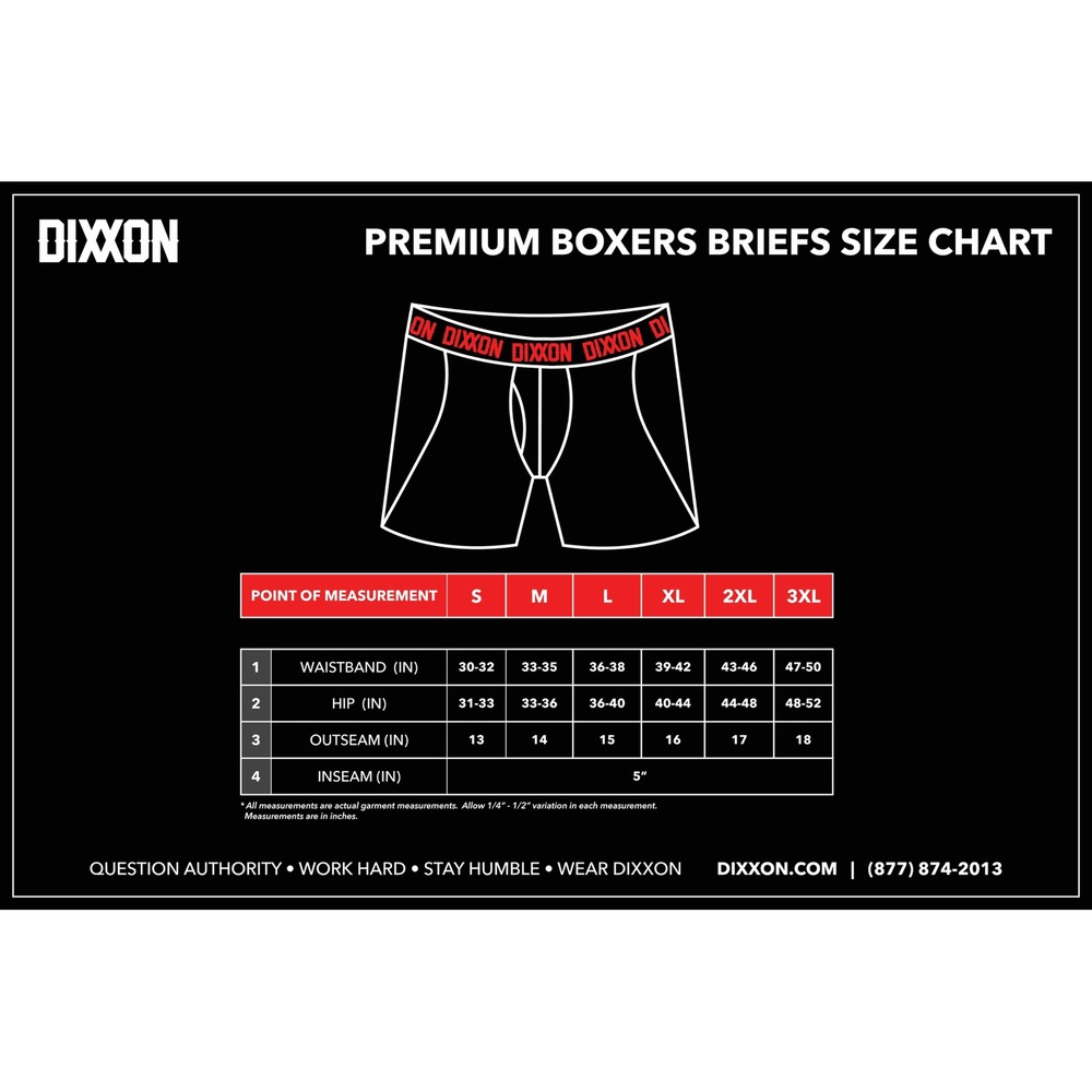 DIXXON "Brochacho" Premium Boxer Briefs 2 Pair Red Print Mens Size 2XL NEW - Picture 8 of 8